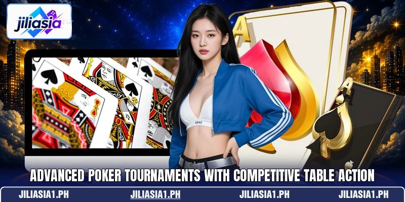 Advanced Poker tournaments with competitive table action Advanced Poker tournaments with competitive table action