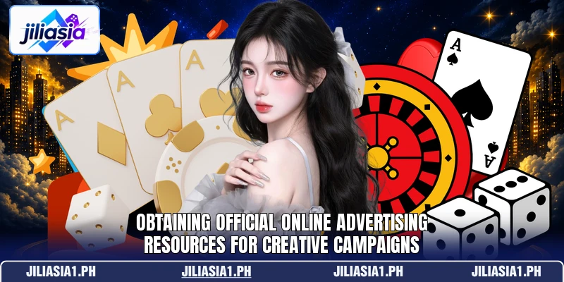 Obtaining official online advertising resources for creative campaigns